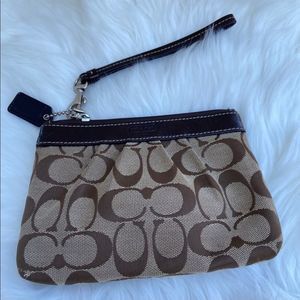 Authentic Coach Wristlet Small